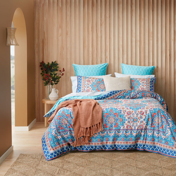 Bosphorus Patterned Cotton Queen Quilt Cover