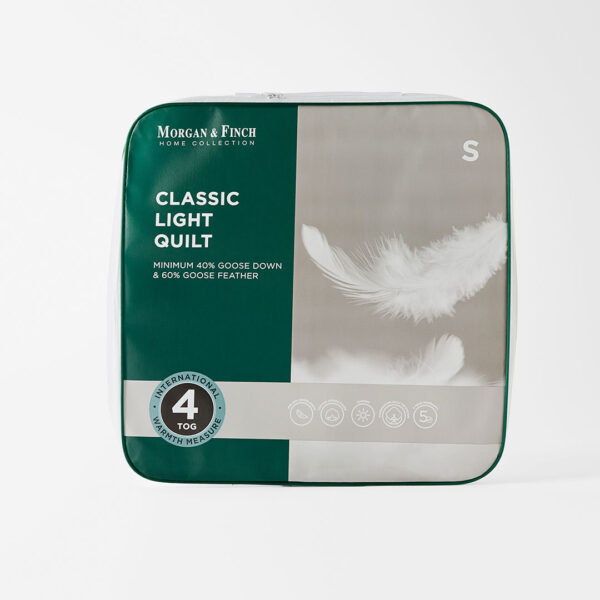 Classic Light Goose Down Summer Bed Quilt - King