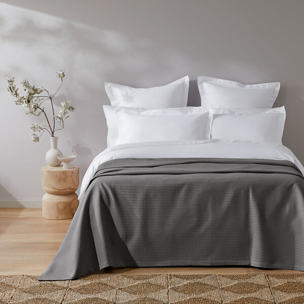 Harvey Waffle Cotton Queen Blanket